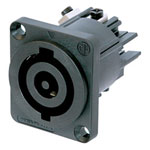 Neutrik NAC3MP-HC Connector Socket 2+PE 32A Black Vertical 1 piece