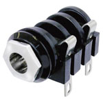 Neutrik NMJ4HC-S 6.35mm Mono Audio Jack Socket Horizontal Mount 2 Pins