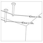 Paulmann 17824 Deflector Kit Chrome 2-Piece Set for Cable Guidance
