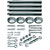 Paulmann 17834 Low Voltage Cable Kit with Diverters and Clamps, Chrome