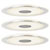 Paulmann 92543 Whirl LED Recessed Lights 3-Piece Set 18W Aluminium