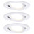 Paulmann 93485 Nova Flush Mount Light 3-Piece Set LED 18W Matt White