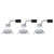 Paulmann 93488 Nova Flush Mount Light Set, LED 18W, Chrome, Energy-Efficient