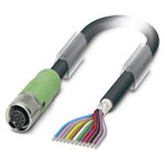Phoenix Contact 1430129 SAC Sensor/Actuator Cable 12P 1.5m Shielded M12