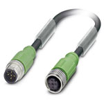 Phoenix Contact 1500907 Cable 5-Position Shielded M12 A-Coded 1.5 m Black-Gray