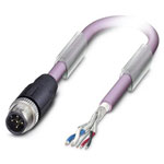 Phoenix Contact 1507421 SAC Bus Cable 2M CANopen Violet M12 Plug Shielded