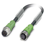 Phoenix Contact 1509539 Sensor/Actuator Cable 4P A-Coded 0.5m Black-Gray