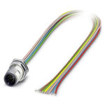 Phoenix Contact 1551914 Flush-Type Connector 8-Pos M12 0.5m TPE Wire