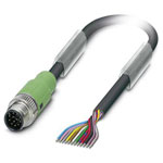 Phoenix Contact 1554775 Sensor/Actuator Cable 12P M12 1.5m PVC Black
