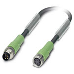 Phoenix Contact 1682155 SAC Cable 4P M8 Plug to Socket 0.6m PUR Black-Gray