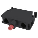 Pizzato Elettrica E2LF1A3V1 LED Red Momentary 30V DC/AC Switch