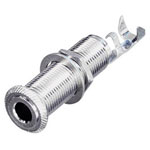 Rean NYS221 AV 6.35mm Audio Jack Socket Horizontal Mount 3-Pin Stereo Silver