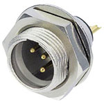Rean RT5MPR Mini XLR Plug 5-Pin Silver Vertical Mount 1 pc