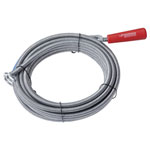 Rothenberger 1500000140 Pipe Cleaner 5m Flexible Rod 9mm with Claw & Handle