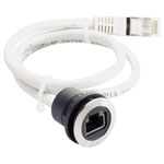 Schlegel RRJVA_RJ45 Socket RONTRON 8P8C Black/Silver CAT5 Cable IP Protected