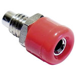 Schnepp 187 ROT Mini Jack Socket Vertical 2.6mm Pin Dia Red 1 piece