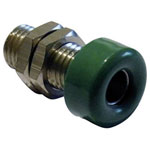 Schnepp 734390 Jack Socket Vertical 4mm Pin Green 1 piece End-to-End Design
