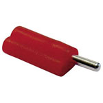 Schnepp F 2020-RD Banana Plug Straight 2mm Pin Red 1 piece Longitudinal Socket