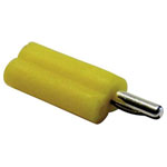 Schnepp F 2020-YE Banana Plug Straight 2mm Yellow 1 piece Integrated Socket