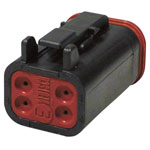 TE Connectivity DT 06-4 S-CE06 Connector: Housing, Contacts, Fuse Wedge
