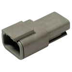 TE Connectivity DTM 04-3 P Connector, Housing, Contacts, Fuse Wedge