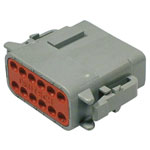 TE Connectivity DTM06-12SA DTM Connector, Includes Housing, Contacts, Wedge