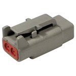 TE Connectivity DTM 06-2 S Connector, Housing, Contacts, Fuse Wedge