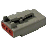 TE Connectivity DTM 06-3 S Connector, Housing, Contacts, Fuse Wedge