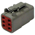 TE Connectivity DTM 06-6 S Connector: Housing, Contacts, Fuse Wedge