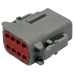 TE Connectivity DTM 06-8 SA Connector, with Housing, Contacts, Fuse Wedge