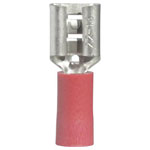 Vogt 3903 Blade Receptacle 6.3mm 0.8mm Red Partially Insulated 180°