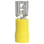 Vogt Connection Technology 3907S Blade Receptacle 6.3mm Yellow 180° Insulated