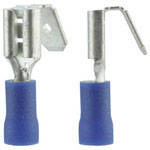 Vogt Connection Technology 3926S Blade Receptacle 6.3mm Blue Partially Insulated