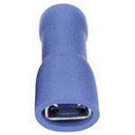 Vogt 3945 Blade Receptacle Connector 6.3x0.8 mm 180° Insulated Blue