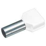 Vogt 460208D Twin Ferrule 0.75 mm² White Partially Insulated 100 pieces