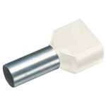 Vogt Connection Technology 460814D Twin Ferrule 10mm² Insulated Ivory 100 pieces