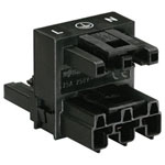 WAGO 770-635 Mains H Distributor 2+PE Pins Black 1 piece