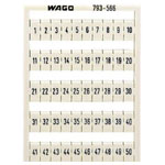 WAGO 793-566 Labels White 1 piece WMB Labelling 1...50 Range