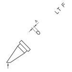 Weller T0054442899 LT-4X Soldering Tip Round Bent 1.2mm 1 piece