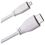 Raspberry Pi SC0358 Micro HDMI to HDMI Cable 1m White