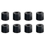 Adam Hall 4913M8AH rubber feet 8 pcs black durable for speaker assembly