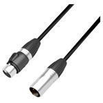 Adam Hall K4DGH0500IP65 4 STAR DGH DMX XLR Cable Black 5m 5-pin Plug to Socket