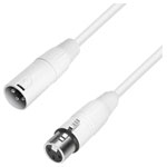 Adam Hall K4MMF1000-SNOW XLR Cable White 10m 1x XLR plug to 1x XLR socket