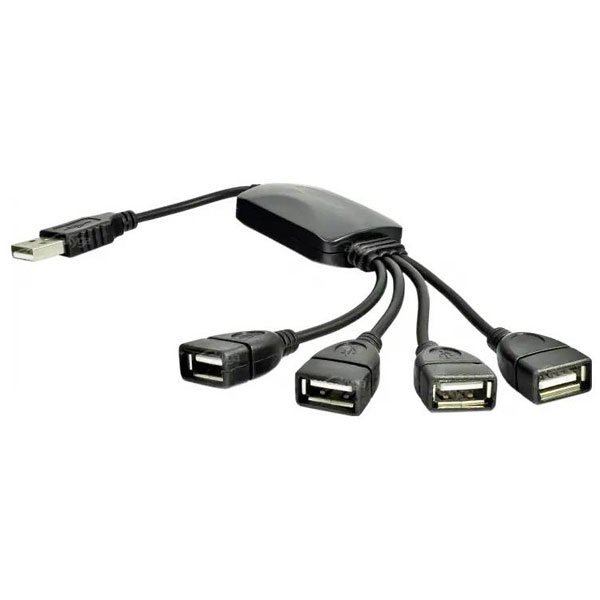Akyga AK-AD-13 USB 2.0 hub Black multi-port splitter USB Ports Hub...