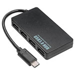 Akyga AK-AD-52 USB hub combo multi-port splitters black plastic compact