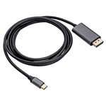 Akyga AK-AV-16 USB-C to DisplayPort Cable Black 1.80 m