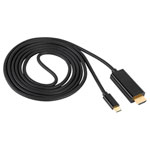 Akyga AK-AV-18 Cable USB-C Black 1.8 m Monitor Cable