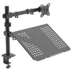 Akyga AK-MB-04 Monitor desk mount 81.3 cm Black Tiltable Swivelling