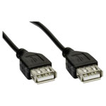 Akyga AK-USB-06 USB cable USB-A to USB-A Black 1.80m