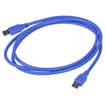 Akyga AK-USB-14 USB cable USB-A to USB-A 1.80 m Blue
